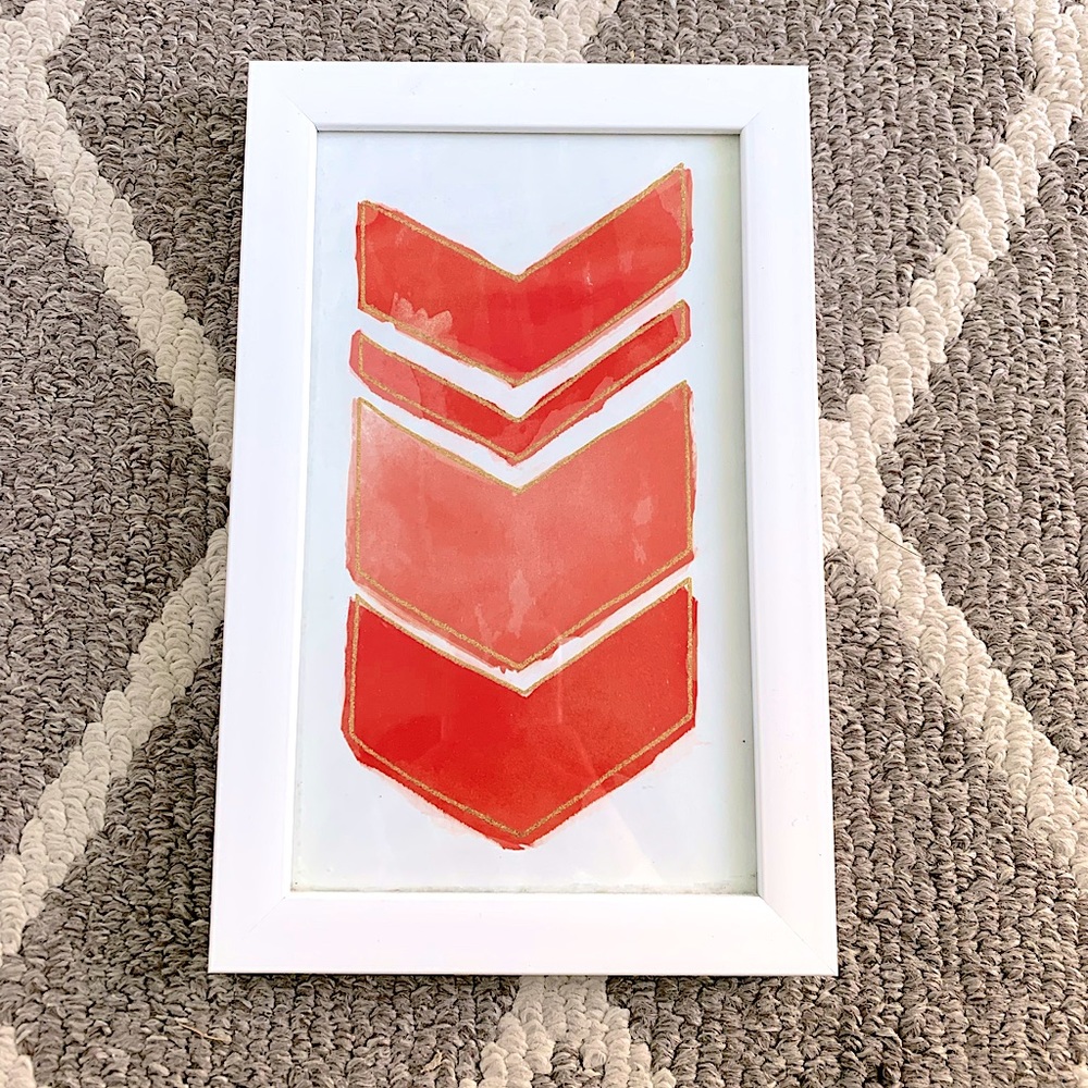 Abstract Wall Decor • Pink & Gold arrows • Hobby Lobby